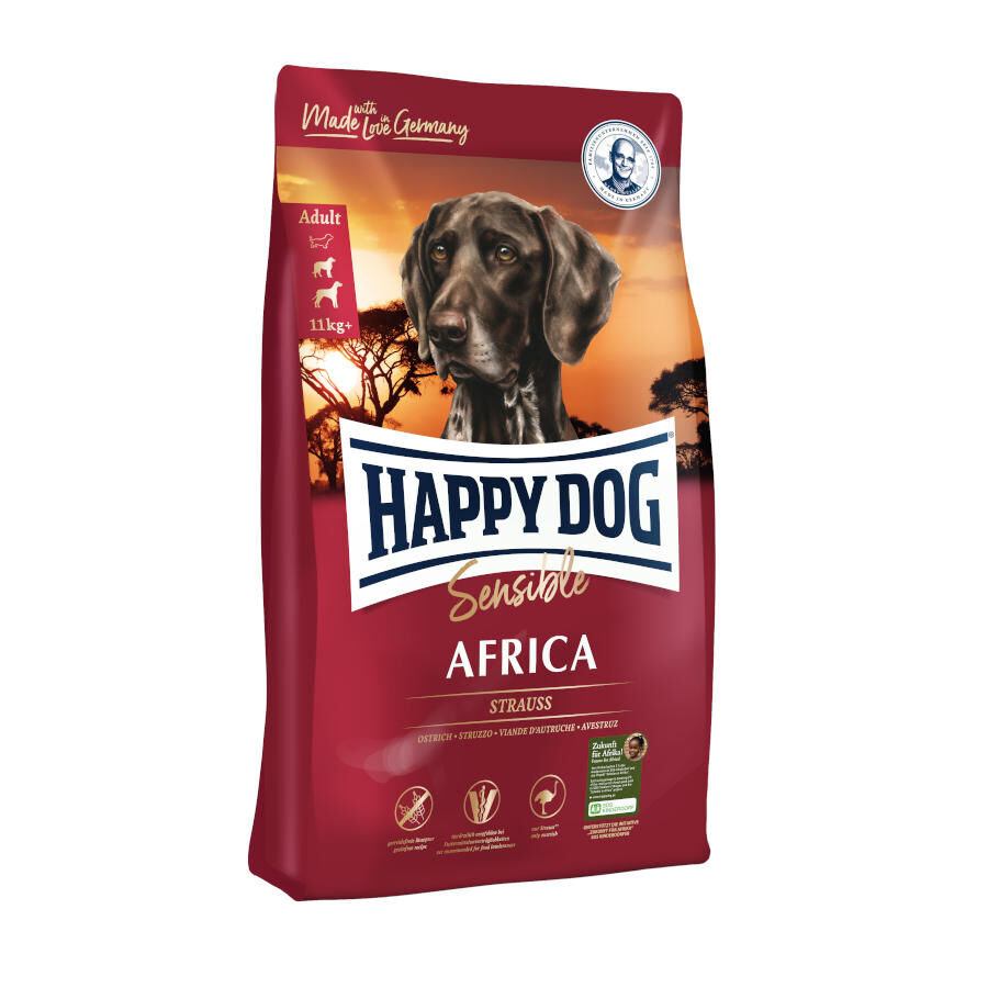 12.5 kg Happy Dog Avestruz Sensible Africa pienso , , large Imagen numero 1