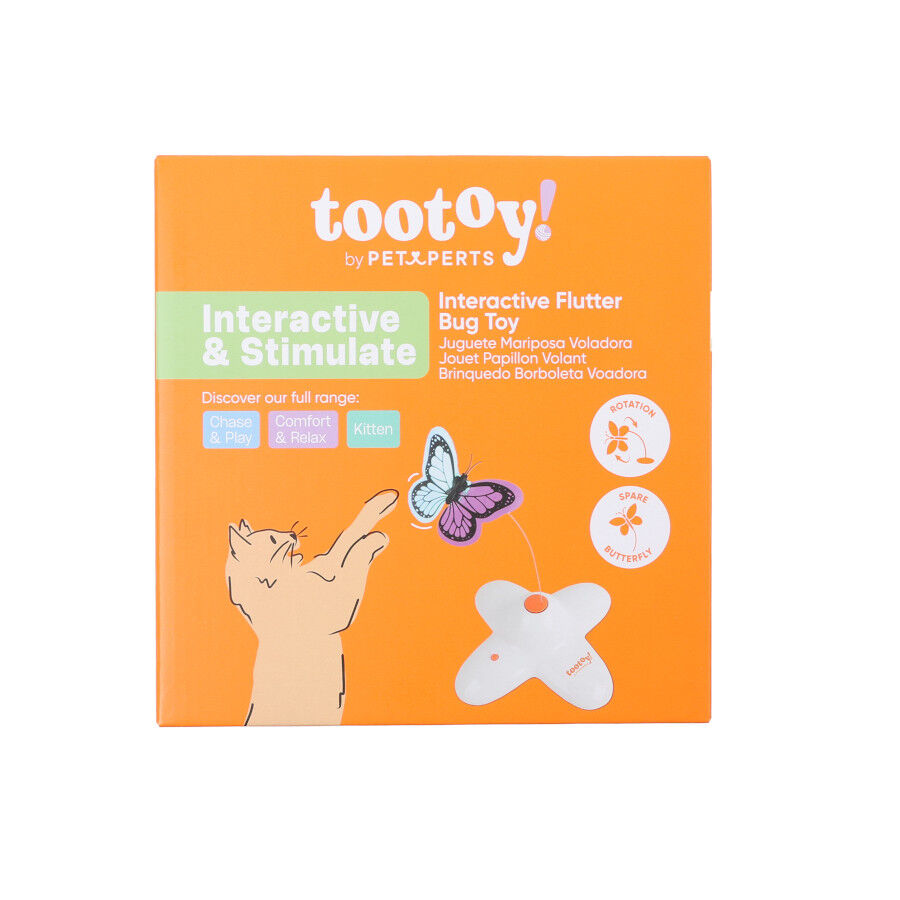 Tootoy! Mariposa Señuelo Interactiva para gatos thumbnail
