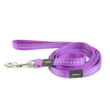 Rogz Utility Correa Lila Reflectante para perros 