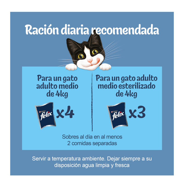 12 sobres x 85 g Felix Sensations Festín del Mar sobres en gelatina para gatos,  Imagen numero 3 12 sobres x 85 g Felix Sensations Festín del Mar sobres en gelatina para gatos, , large Imagen numero 3