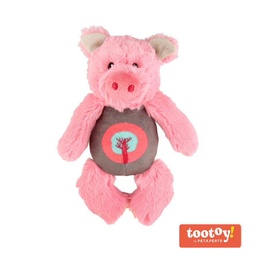 Tootoy! Puppy Pink Pig Cuddler peluche para cachorros