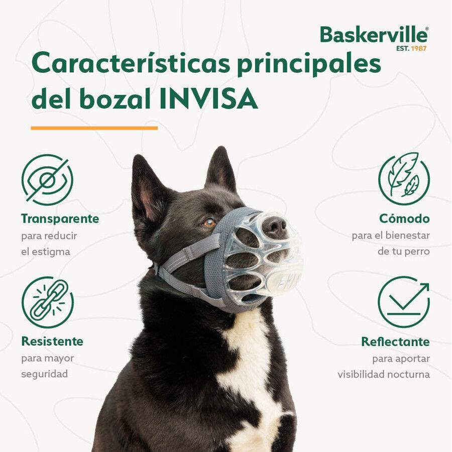 Baskerville Invisa bozal moldeable para perros thumbnail