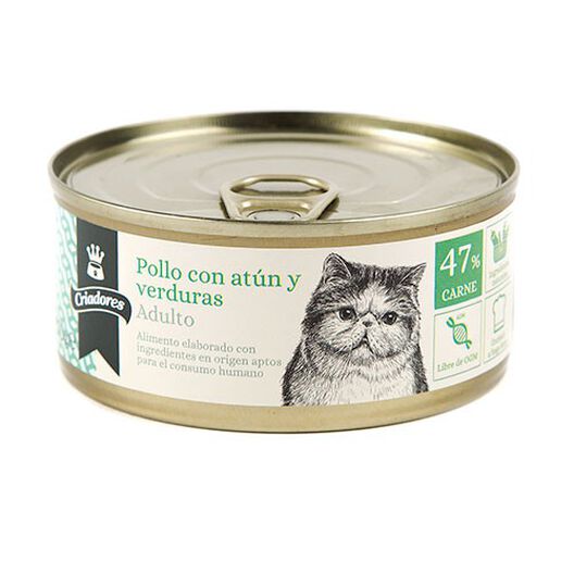 Criadores Adulto Pollo y Atún lata para gatos, , large image number null