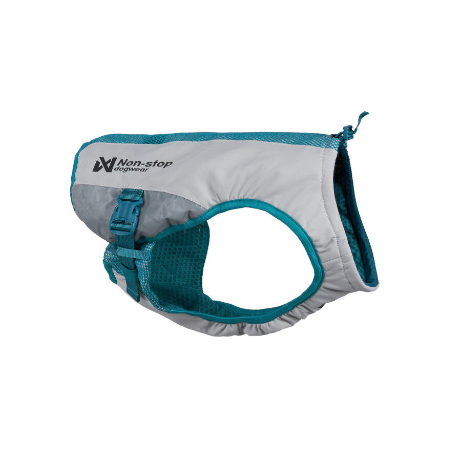 Non-stop Dogwear Chaleco Refrescante Gris y Turquesa para perros, , large Imagen numero 1