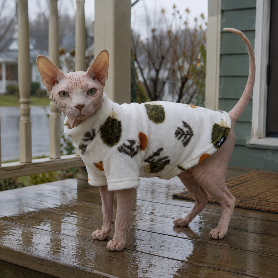 Gotoo Jersey Polar Estampado Erizo para gatos, , large Imagen numero 1