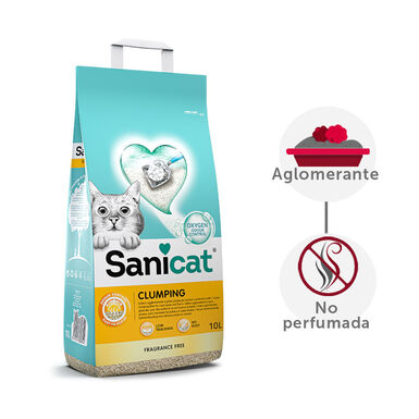 Sanicat Cumpling Arena Aglomerante sin perfume para gatos
