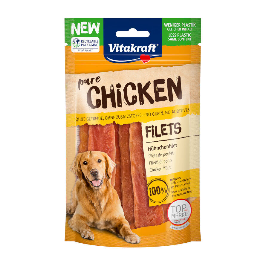 80 g Vitakraft Tiras de Pollo para perros, , large Imagen numero 1