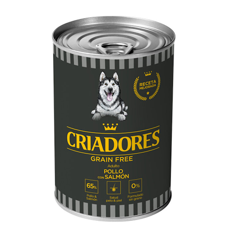 Criadores Adulto Grain Free Pollo y Salmón lata para perros, , large image number null