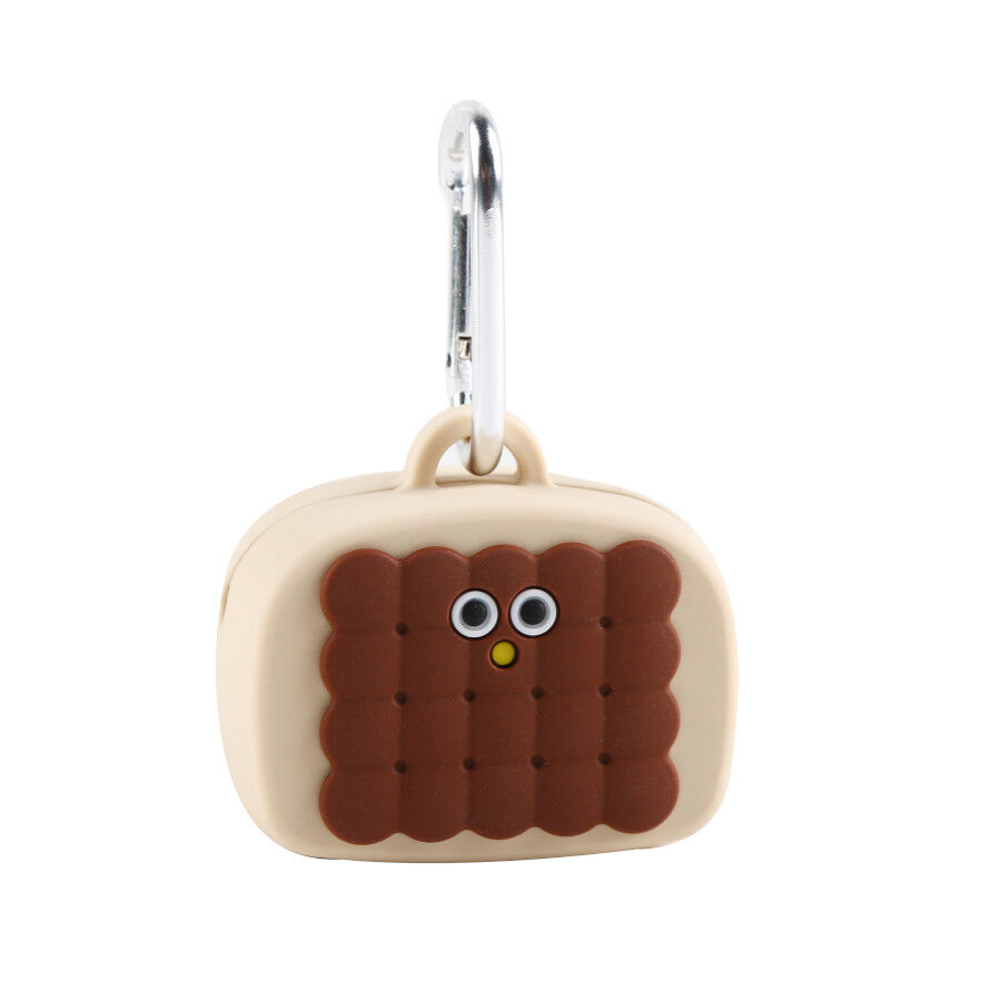 Gotoo Porta bolsas silicona marr&oacute;n para perros, , large Imagen numero 1