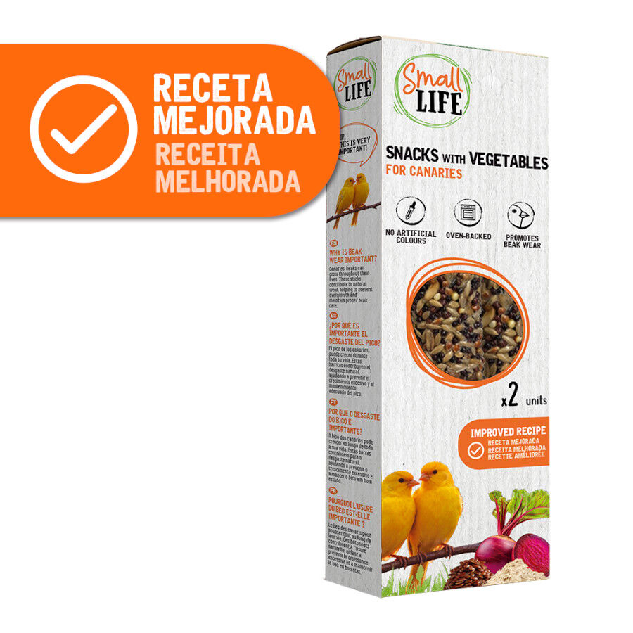 2 barritas Small Life Barritas Snack con Vegetales para canarios, , large Imagen numero 2