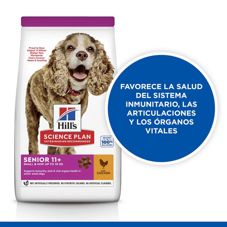 Hill&#039;s Science Plan Senior 11+ Small y Mini pollo pienso para perros thumbnail
