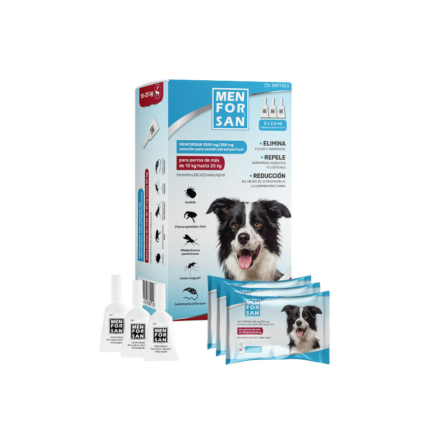 Menforsan Pipetas Antiparasitarias para perros