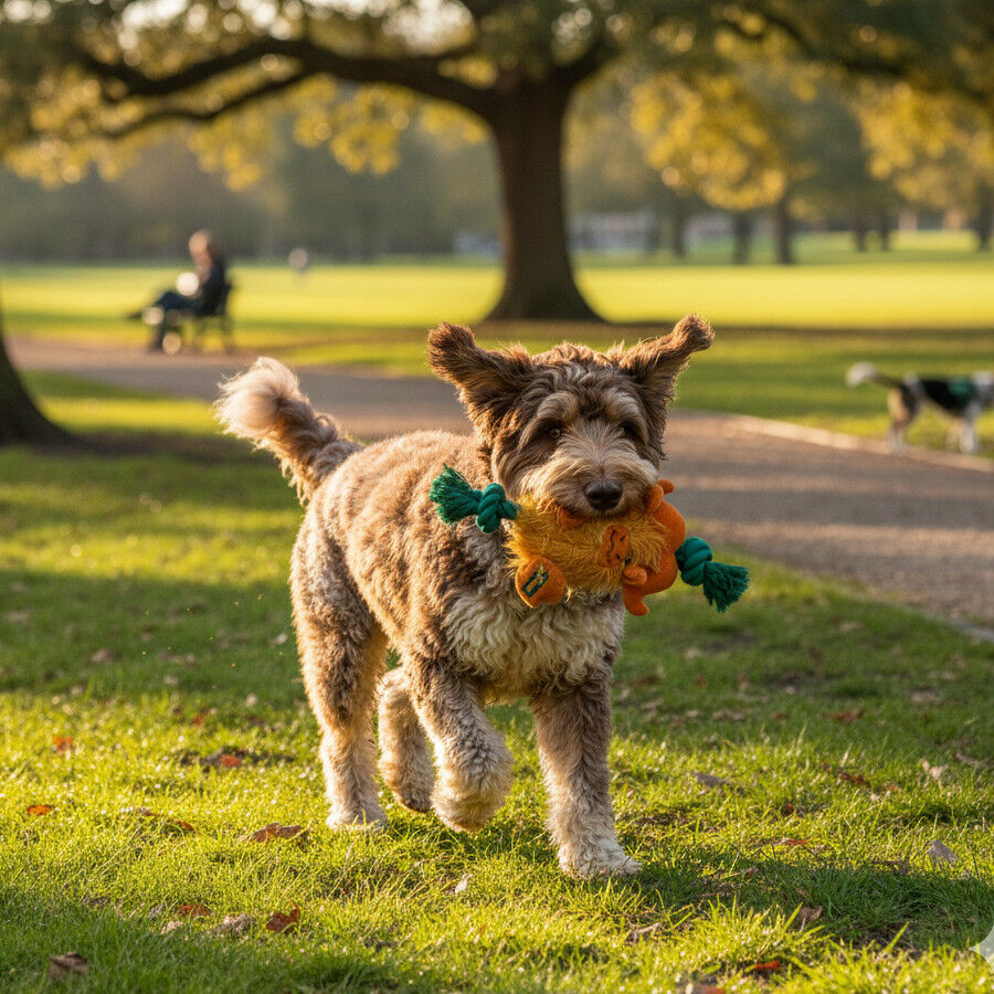 All For Paws Safari Big Foot Buffalo con Cuerda Juguete para perros , , large Imagen numero 1