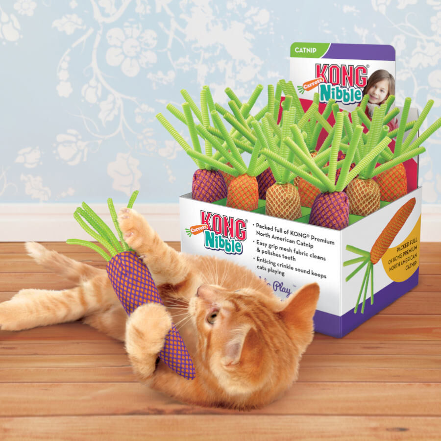 Kong Nibble Zanahoria de peluche para gatos, , large Imagen numero 2