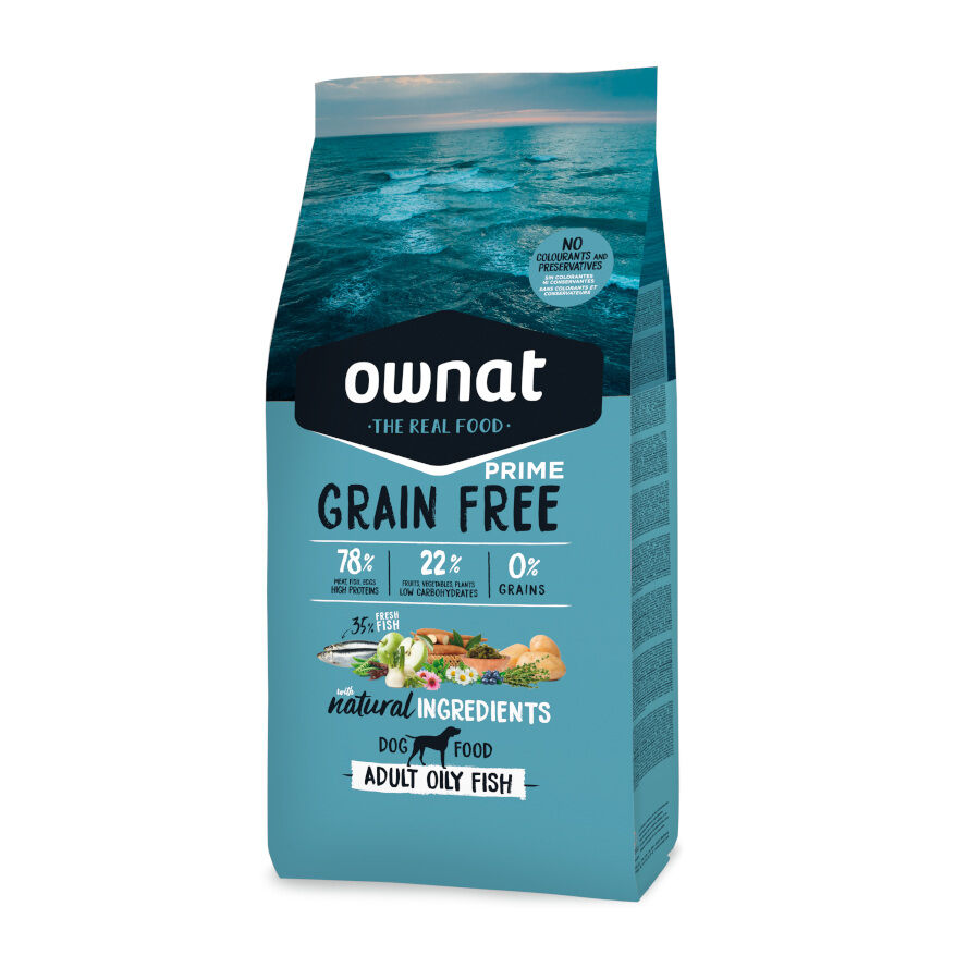 12 kg Ownat Prime Grain Free Pescado Azul Adulto pienso para perros, , large Imagen numero 1
