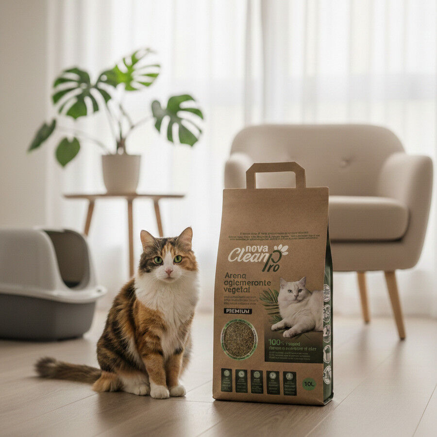 Nova Clean Pro Arena Vegetal para gatos, , large Imagen numero 2
