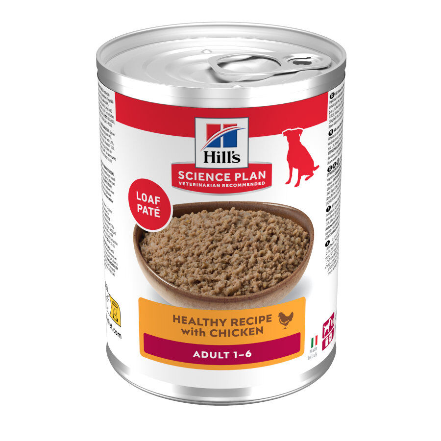 48 latas x 370 g Hill's Science Plan Adult 1-6 Pollo, Pavo y Ternera lata para perros &iexcl;Pack ahorro!, , large Imagen numero 1