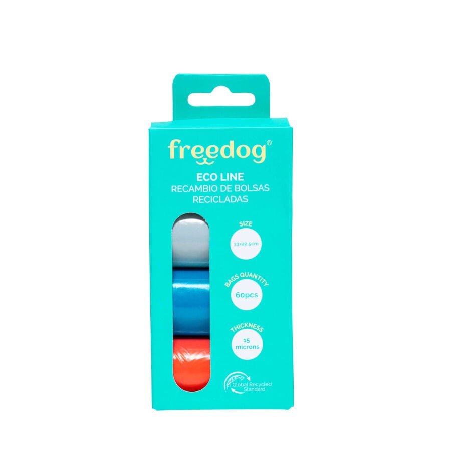 Freedog Eco Line Bolsas Higiénicas de Colores Variados para perros thumbnail