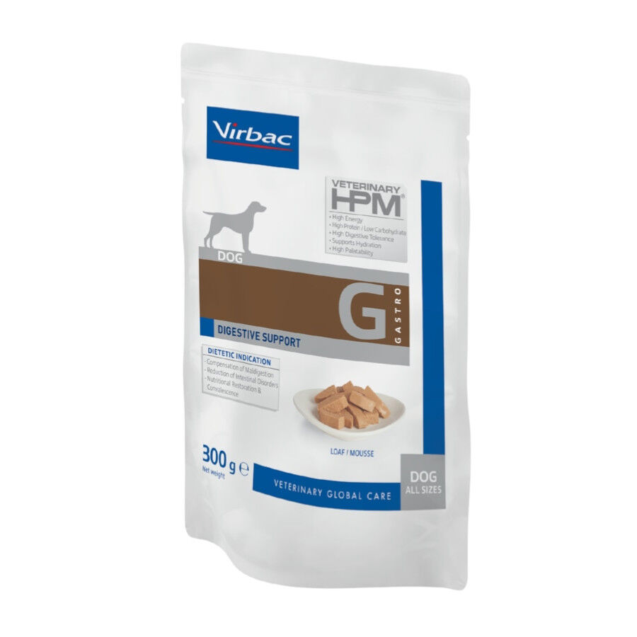 9 sobres x 300 g Virbac Veterinary HPM Gastro comida h&uacute;meda para Perros, , large Imagen numero 1
