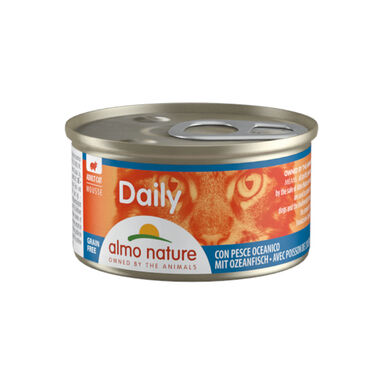 Almo Nature Daily Menu paté Pescado del Océano lata para gatos 