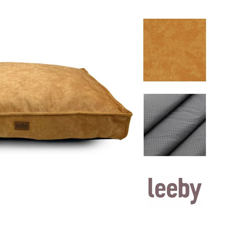Leeby Colchoneta Impermeable y Desenfundable Dorada para perros thumbnail