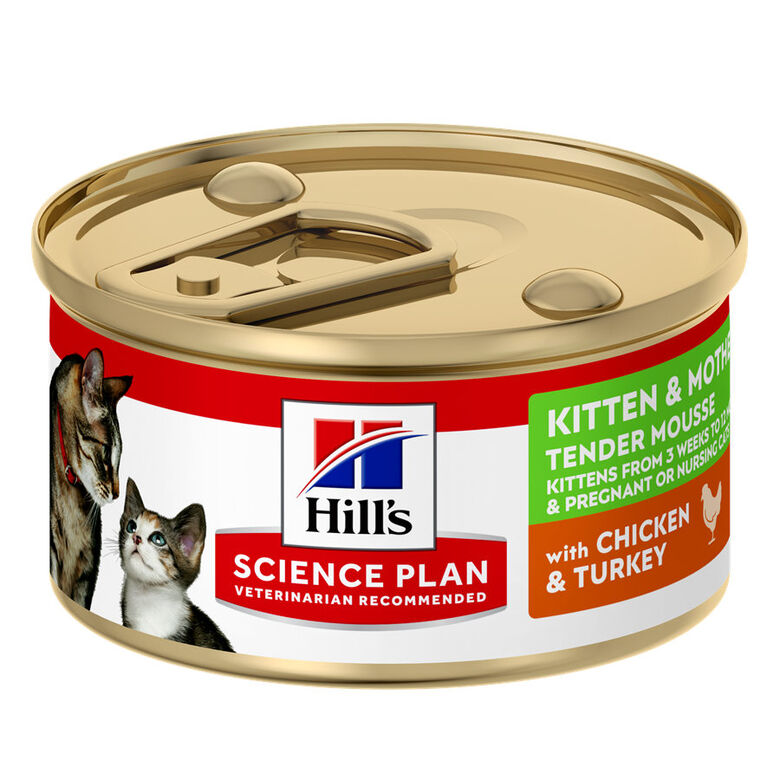 Hill&#039;s Science Plan Kitten y Mother Mousse de Pollo y Pavo lata para gatos