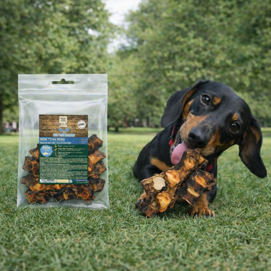 2 uds. True Origins Hueso Mini de At&uacute;n Snack para perros, , large Imagen numero 1