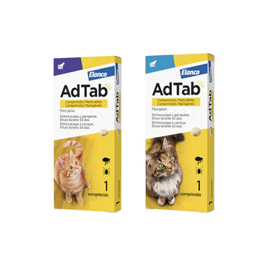 AdTab Comprimidos Masticables Antiparasitarios para gatos