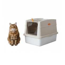All For Paws Go Fresh Caja Arena Tapa Acero Inoxidable Arena para gatos
