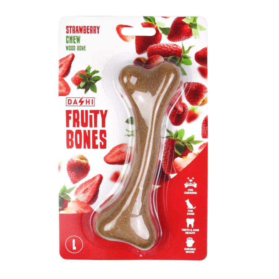 Dashi Fruity Bone Fresa Hueso mordedor para perros