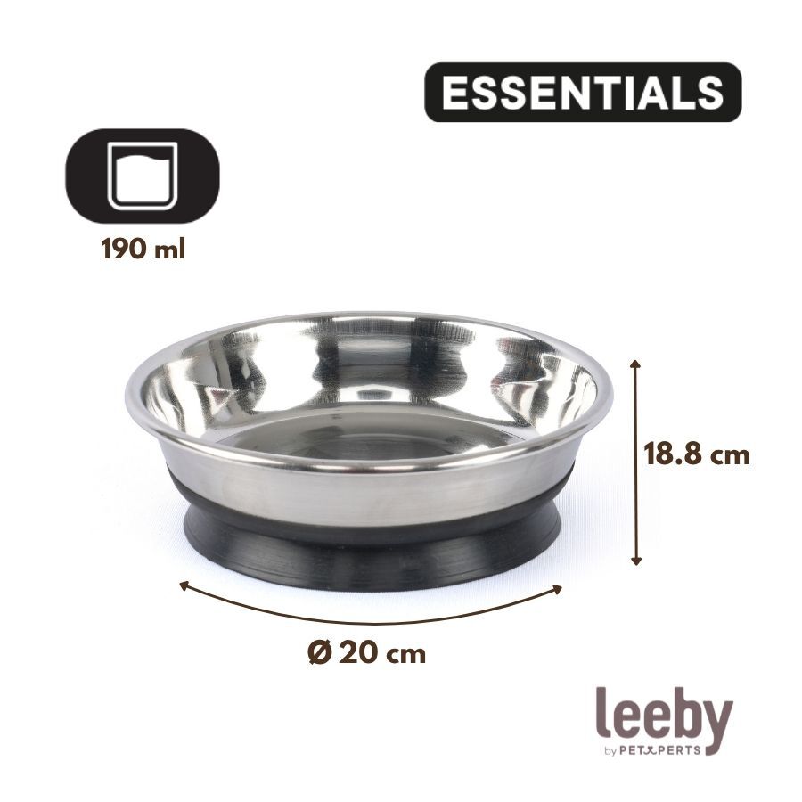 Leeby Comedero de Metal con Ventosa para gatos, , large Imagen numero 4