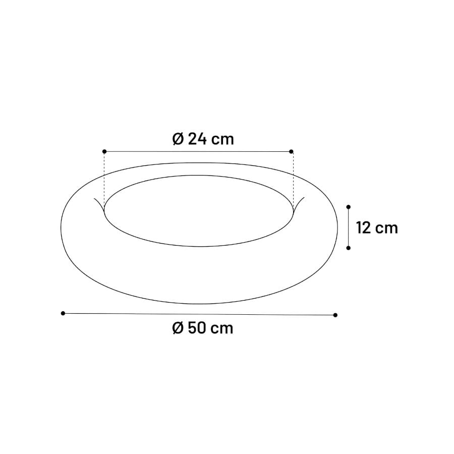 Flamingo Alba Redondo Blanca cama para perros y gatos thumbnail