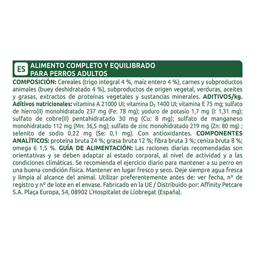 Affinity Libra Adult Buey pienso para perros, , large image number null
