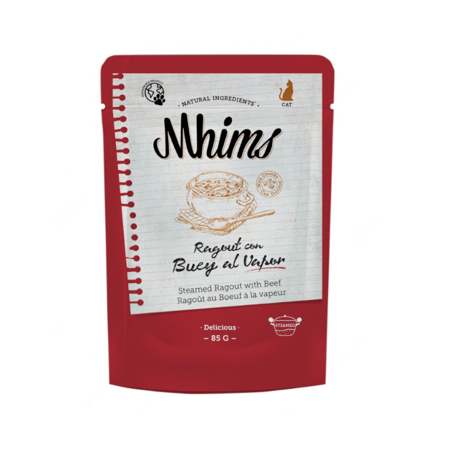 85 g Mhims Ragout con Buey sobre para gatos, , large Imagen numero 1