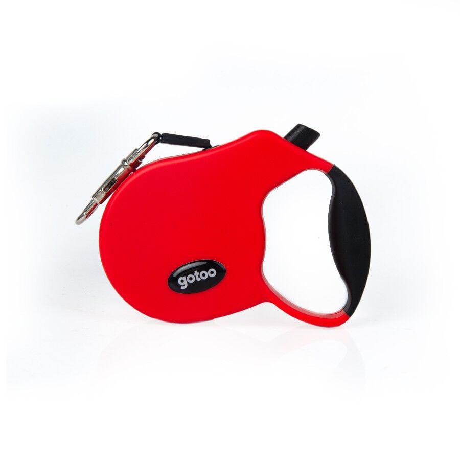 Gotoo Correa extensible roja para perros, , large Imagen numero 1