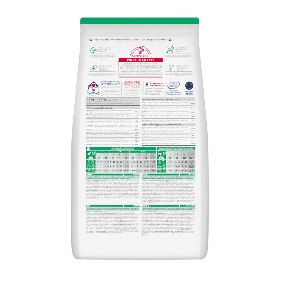 1.5 kg Hill's Science Plan Pienso Salm&oacute;n para gatitos, , large Imagen numero 12