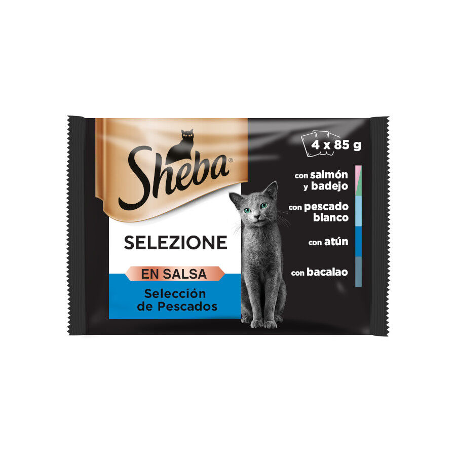 Sheba Selezione Pescados Salsa en Bolsita para Gatos - Multipack
