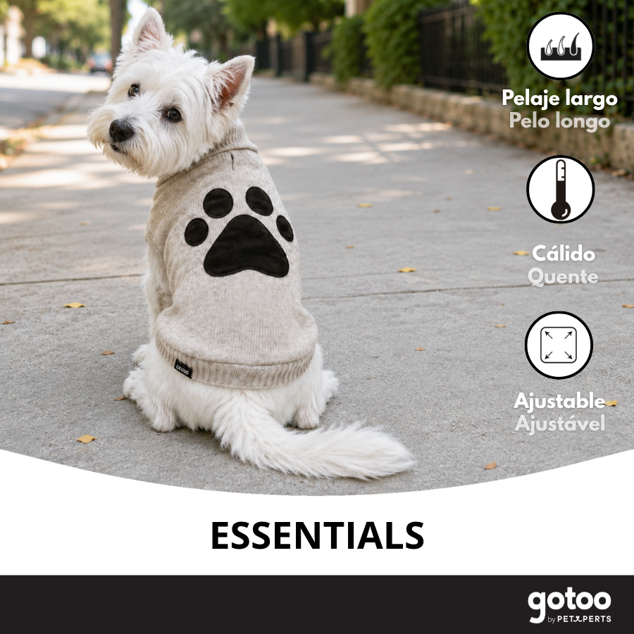 Gotoo Jersey de Punto Marr&oacute;n para perros, , large Imagen numero 6