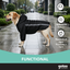 Gotoo Abrigo Impermeable Reflectante Negro para perros, , large indicador imagen numero 6