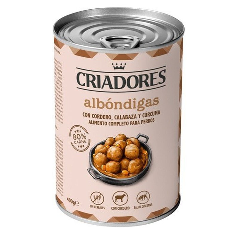 Criadores Albóndigas Cordero lata para perros, , large image number null