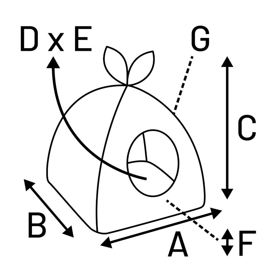 13 x 13 cm Flamingo Helga Amarilla casa para h&aacute;msteres, , large Imagen numero 2