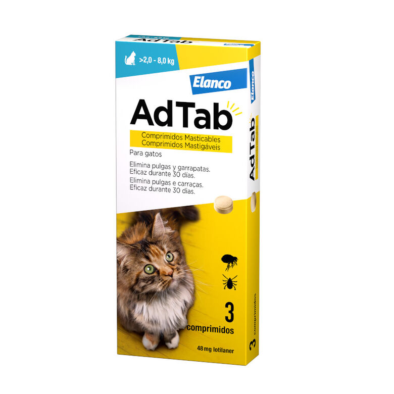 AdTab Comprimidos Masticables Antiparasitarios para gatos thumbnail