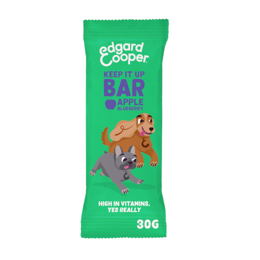 1 barrita Edgard & Cooper Barritas de Manzana y Ar&aacute;ndanos snack para perros, , large Imagen numero 1