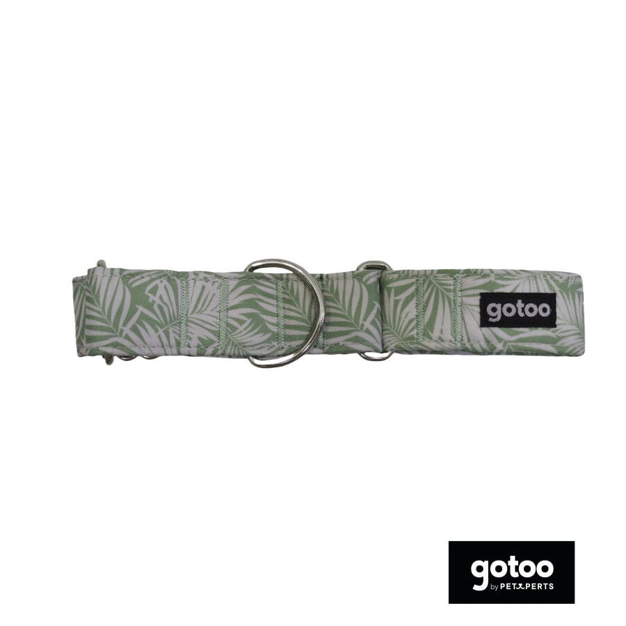 Gotoo Collar martingale estampado verde para perros, , large Imagen numero 2