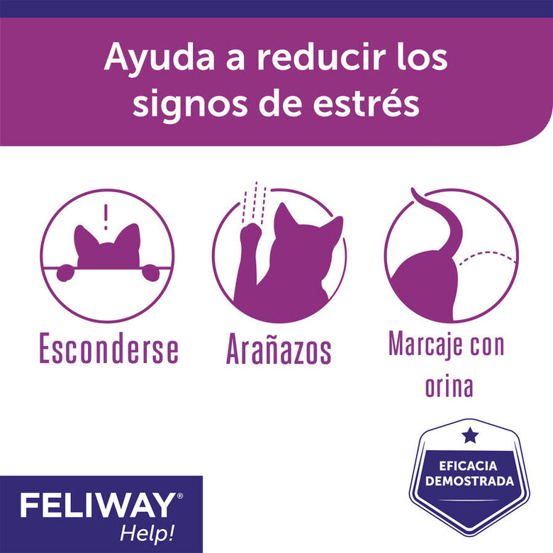 Feliway Help Difusor y Recambio con feromonas para el estrés ocasional thumbnail