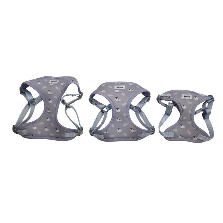 Gotoo Arnés ajustable estampado ovejitas gris para cachorros,  Imagen numero 5 Gotoo Arnés ajustable estampado ovejitas gris para cachorros, , large Imagen numero 5