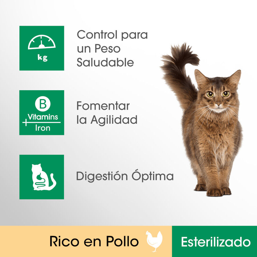 1.4 kg Perfect Fit Adult 1+ Esterilizado Pollo pienso para gatos, , large Imagen numero 2