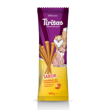2&Snacks Tiritas de Cóctel de Camarones para gatos