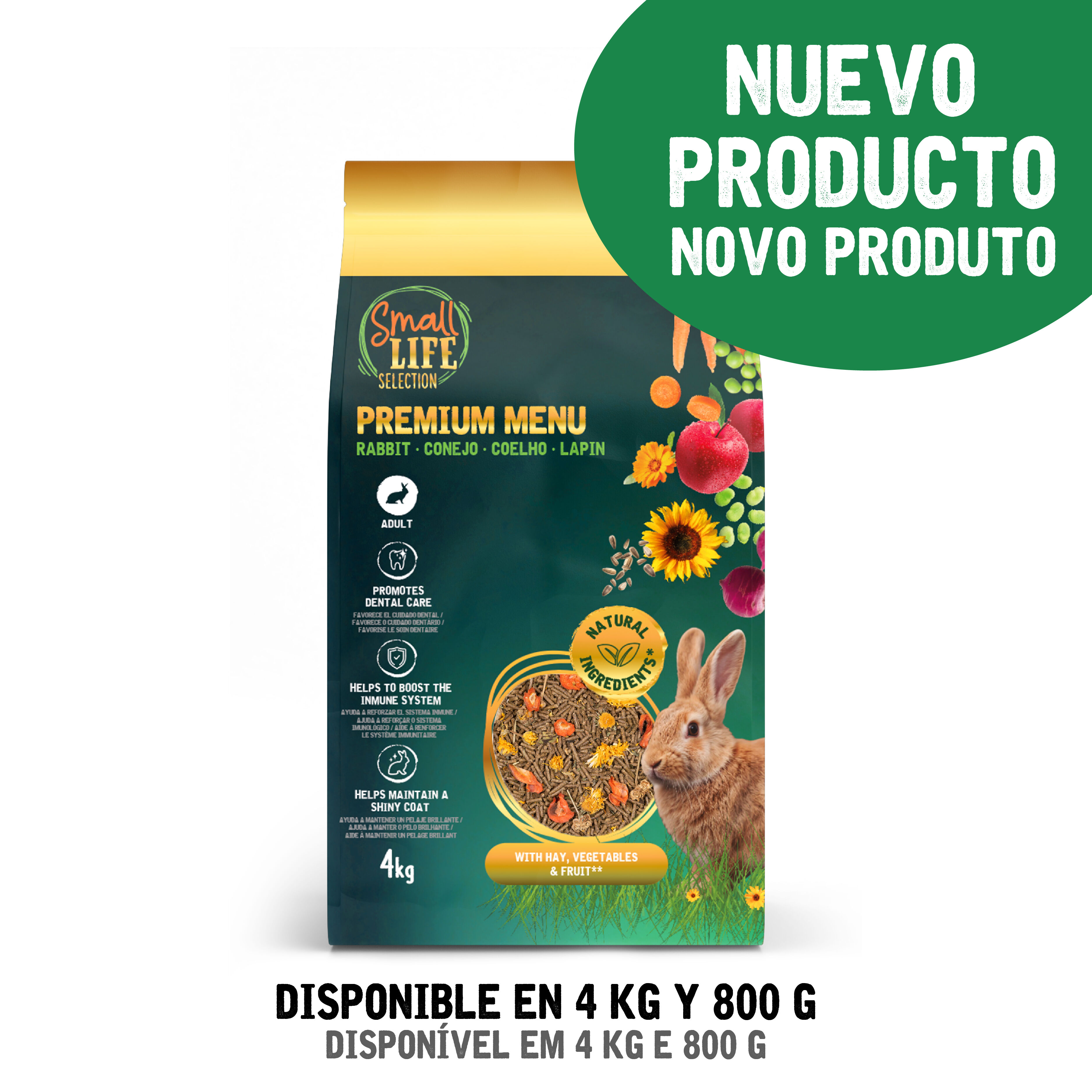 4 kg Small Life Premium Men&uacute; Pienso para conejos adultos, , large Imagen numero 2