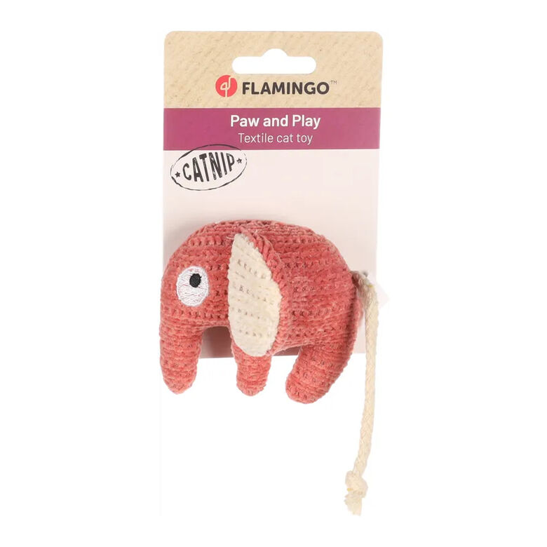 Flamingo Blaro Peluche Elefante Rojo para gatos thumbnail